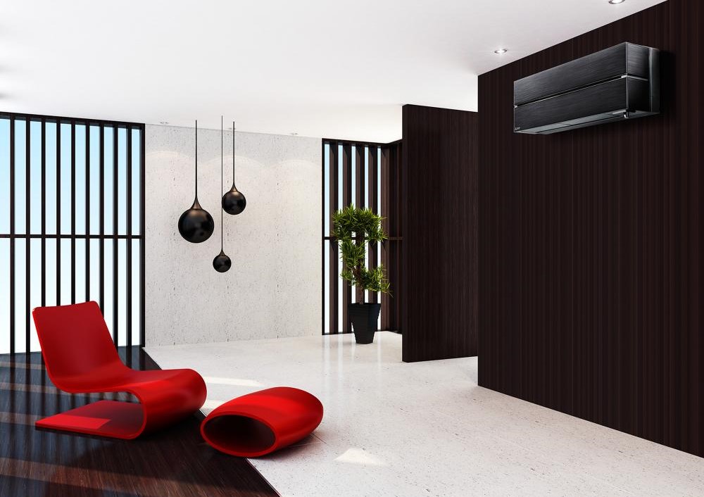 Mitsubishi Electric LN rubiinpunane siseseade elutoas