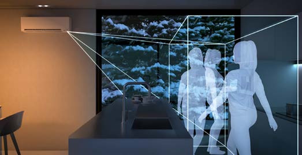 Mitsubishi Electric RZ 3D I-SEE andur tuvastab inimeste asukoha